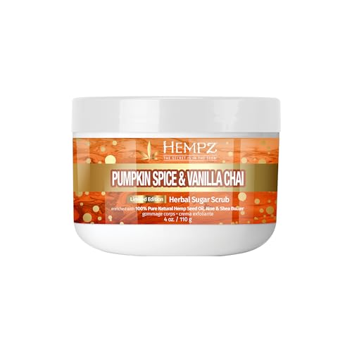 Hempz Limited Edition Pumpkin Spice & Vanilla Chai Sugar Body Scrub 4 oz