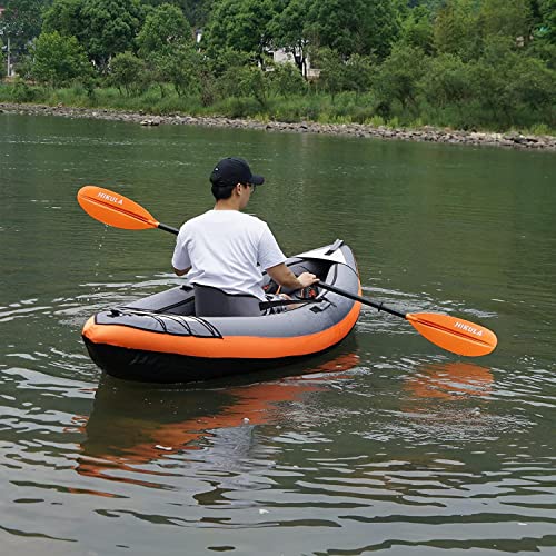 Kayak Paddle 4 Pieces Aluminum Shaft and PP Blade Floating 86.6in/220cm, 90.5inch/230cm Lightweight Oars