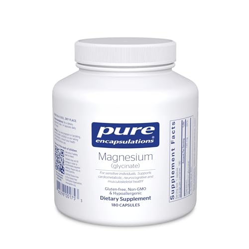 Pure Encapsulations Magnesium (Glycinate) - Supplement to Support Stress Relief, Sleep, Heart Health, Nerves, Muscles, and Metabolism* - with Magnesium Glycinate - 90 Capsules