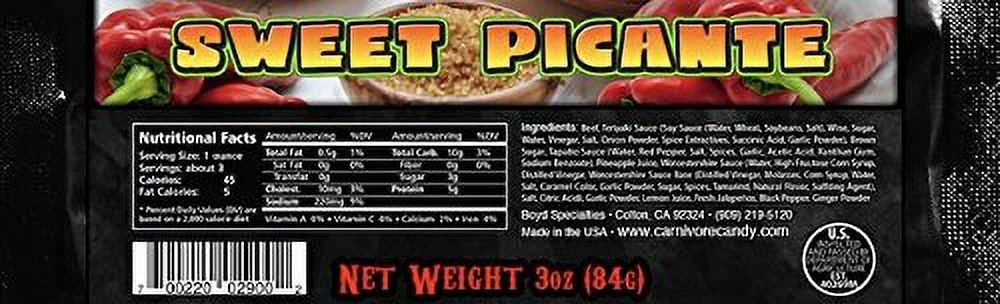 Jerky hree Pack (hree 3Oz Bags) (Swee Picane)