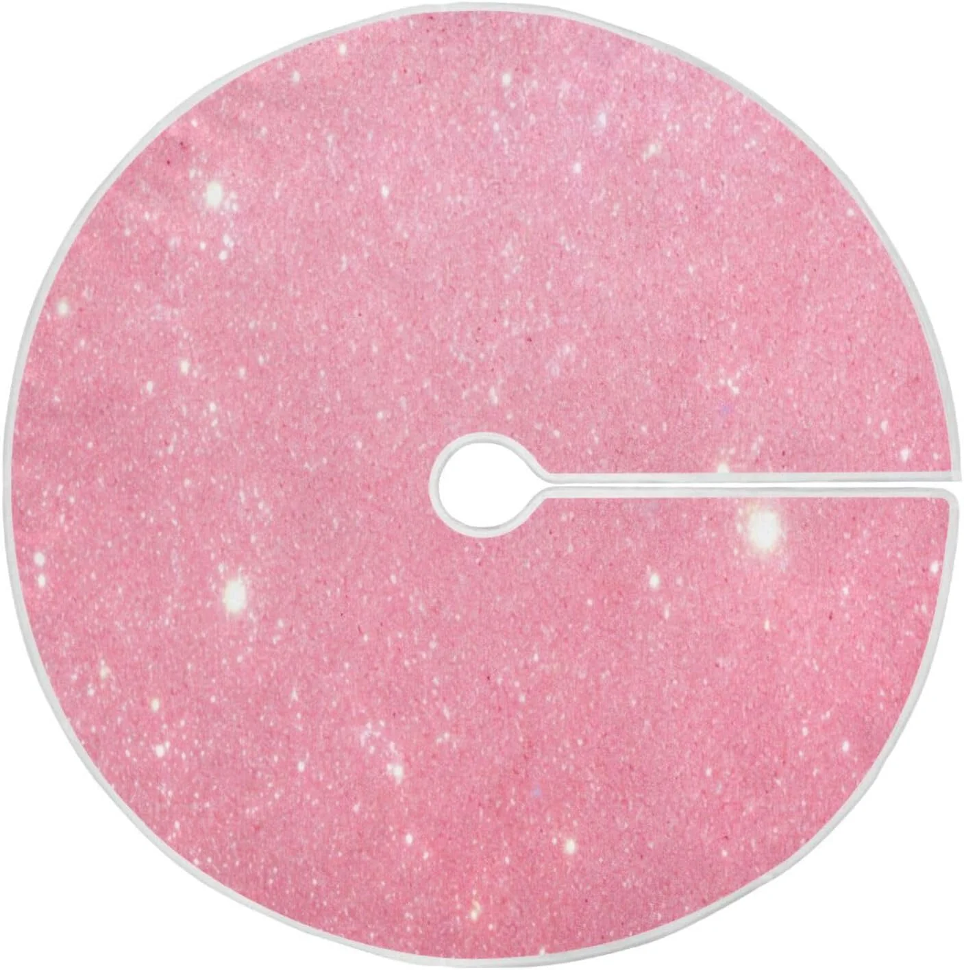 Hidove Glitter Blush Pink Christmas Tree Skirt 35.4