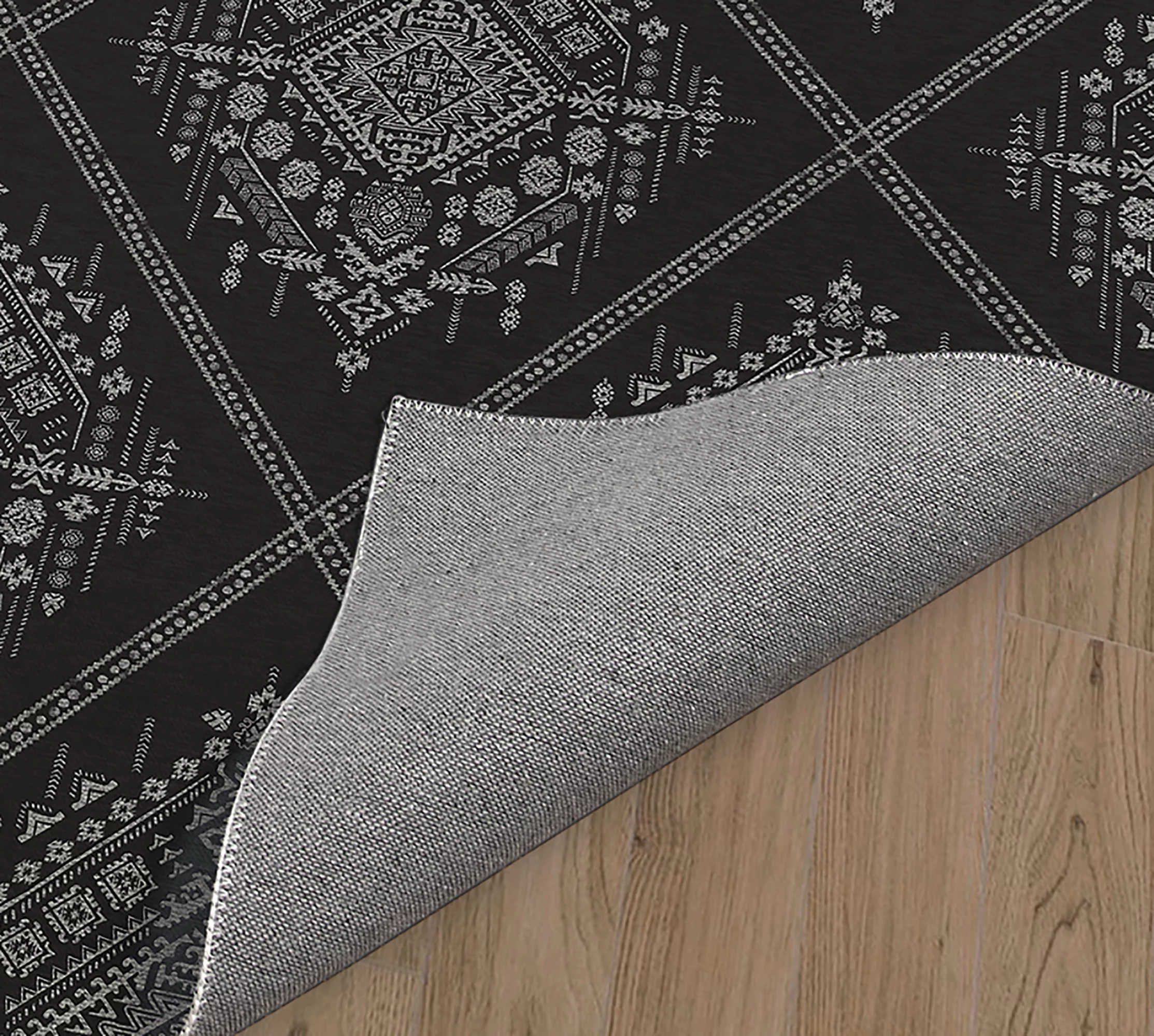 Zara Charcoal Area Rug by Kavka Designs