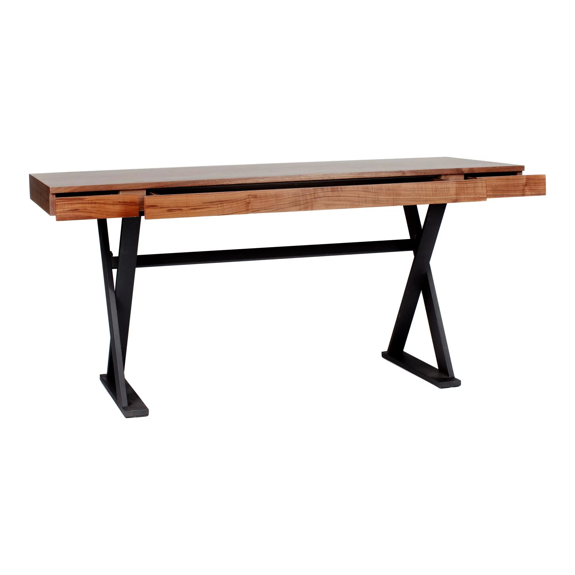 Reale Desk Walnut Wood Brown