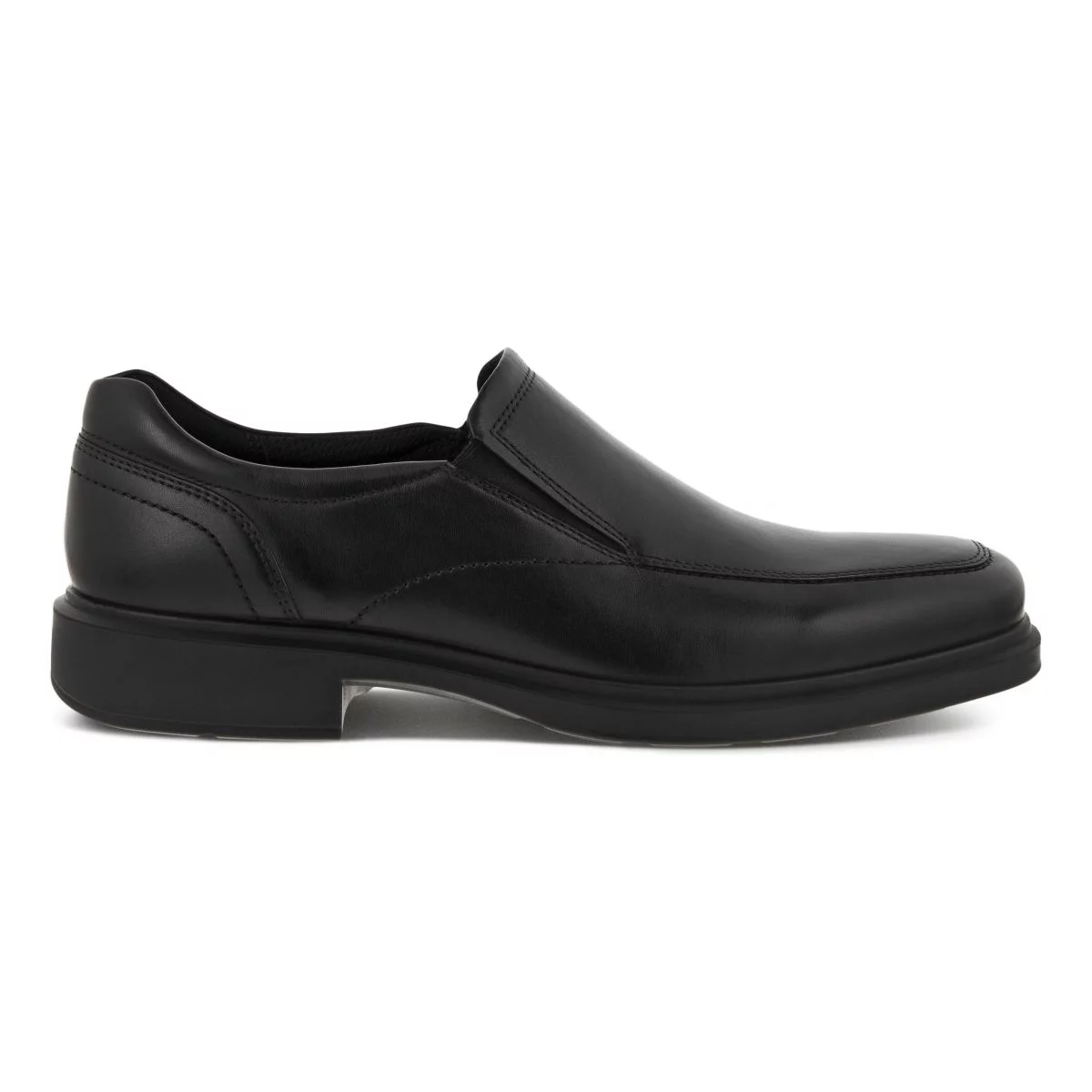 ECCO Men's Helsinki 2.0 Apron Toe Slip-on Black Leather - 500154-01001