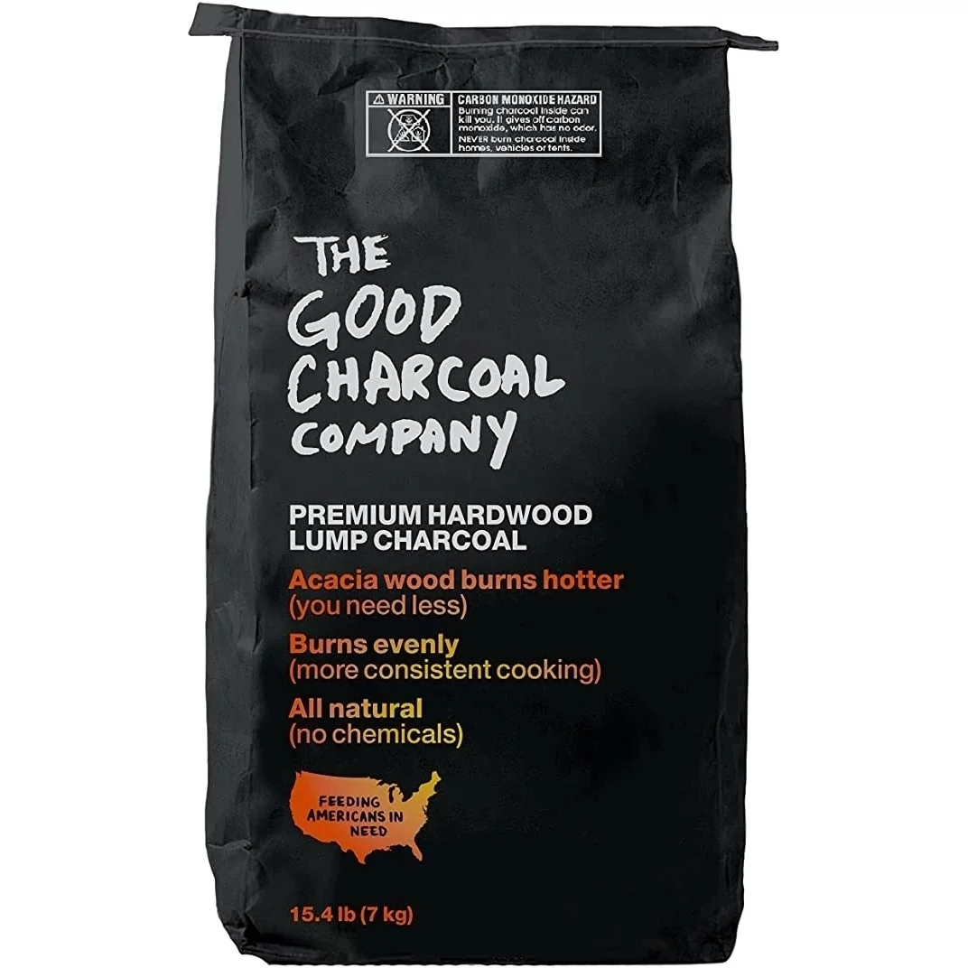 The Good Charcoal Company Premium Acacia Hardwood Lump Charcoal, 15.4 Pounds