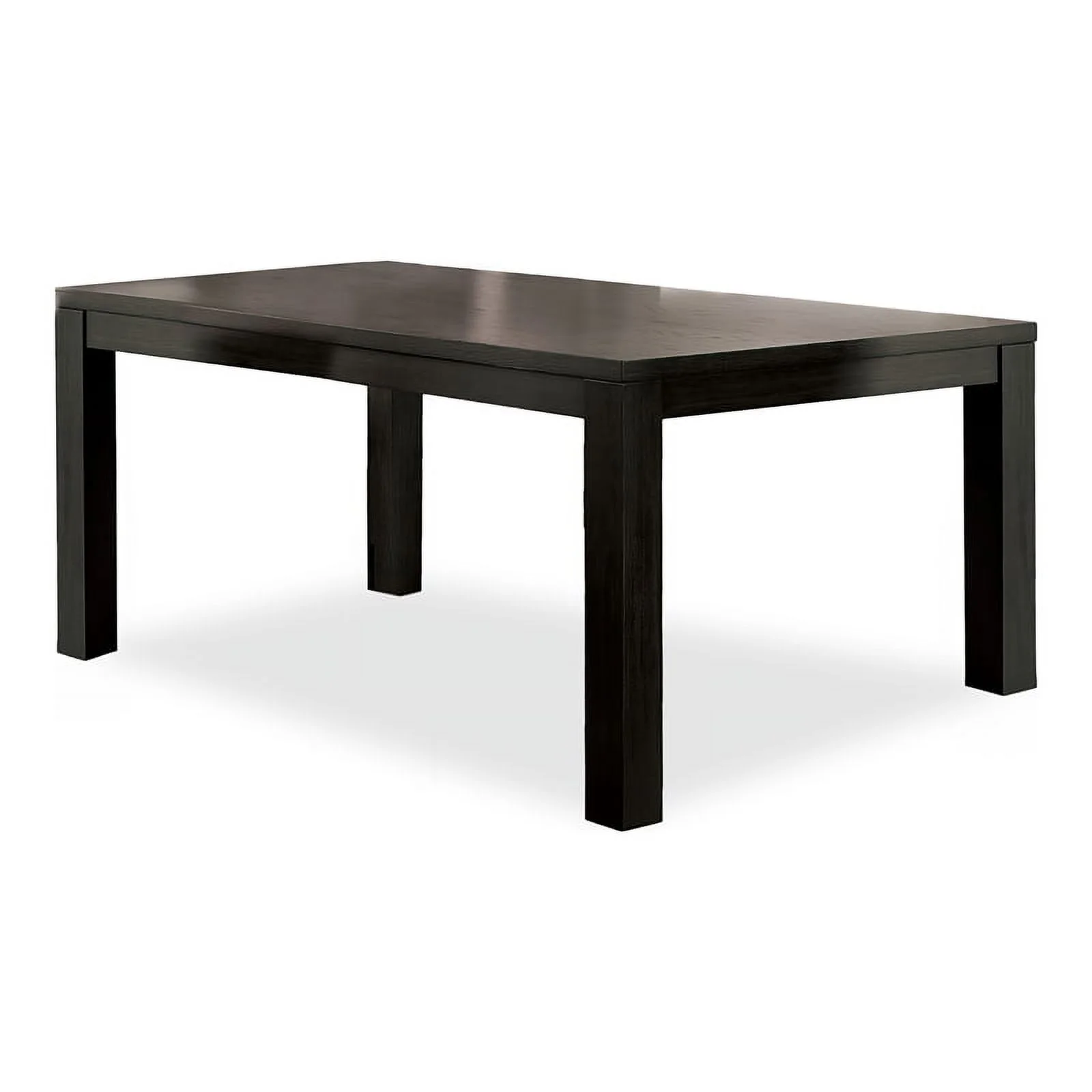 Furniture of America Leen Transitional Wood Rectangle Dining Table in Black