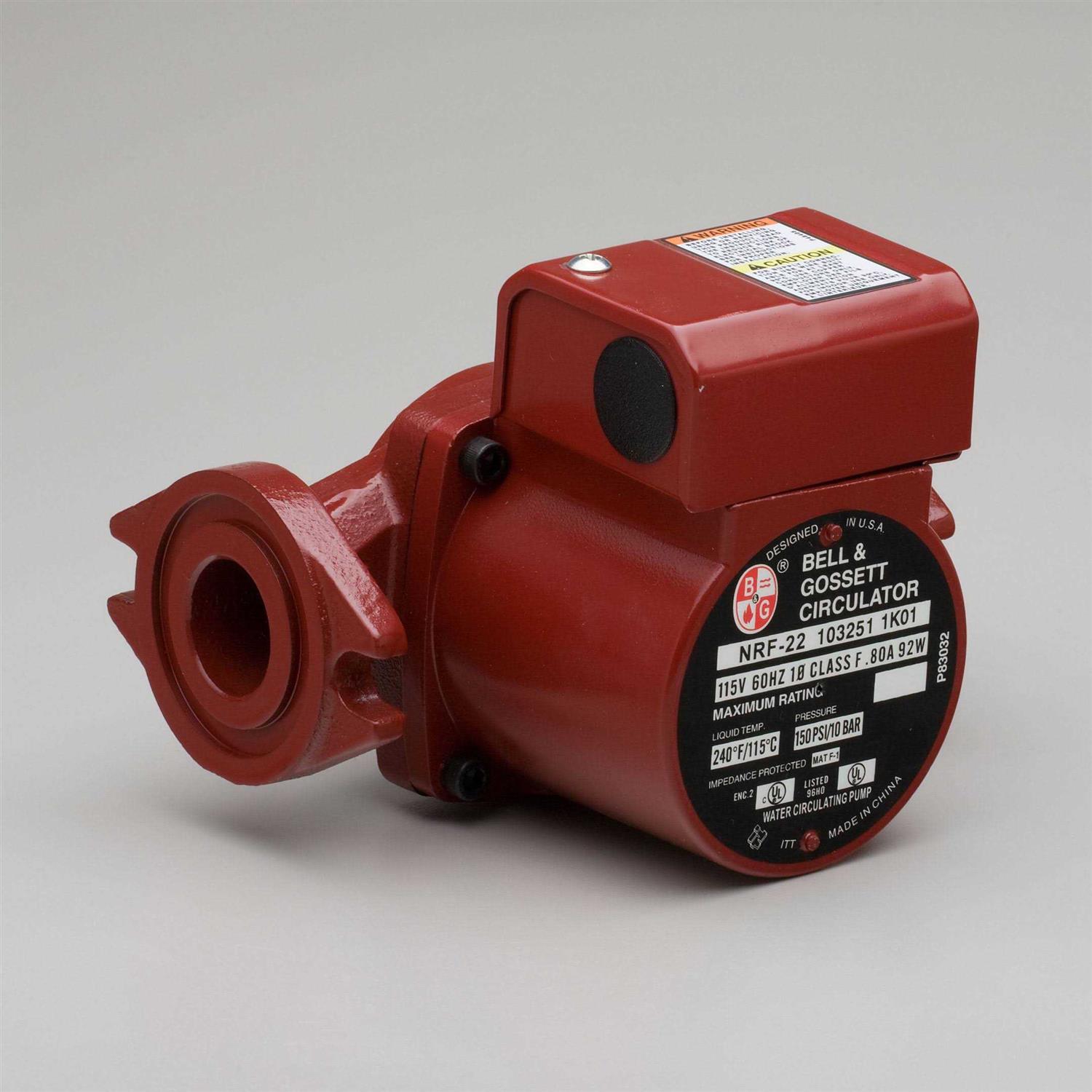 Bell & Gossett 103251 NRF-22 Cast Iron Wet Rotor Circulator Pump - Shop Hardware Tools Online Store