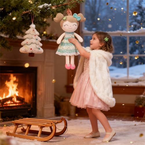 Gloveleya Baby Girl Gift First Baby Doll Plush Doll Print Sunflowers