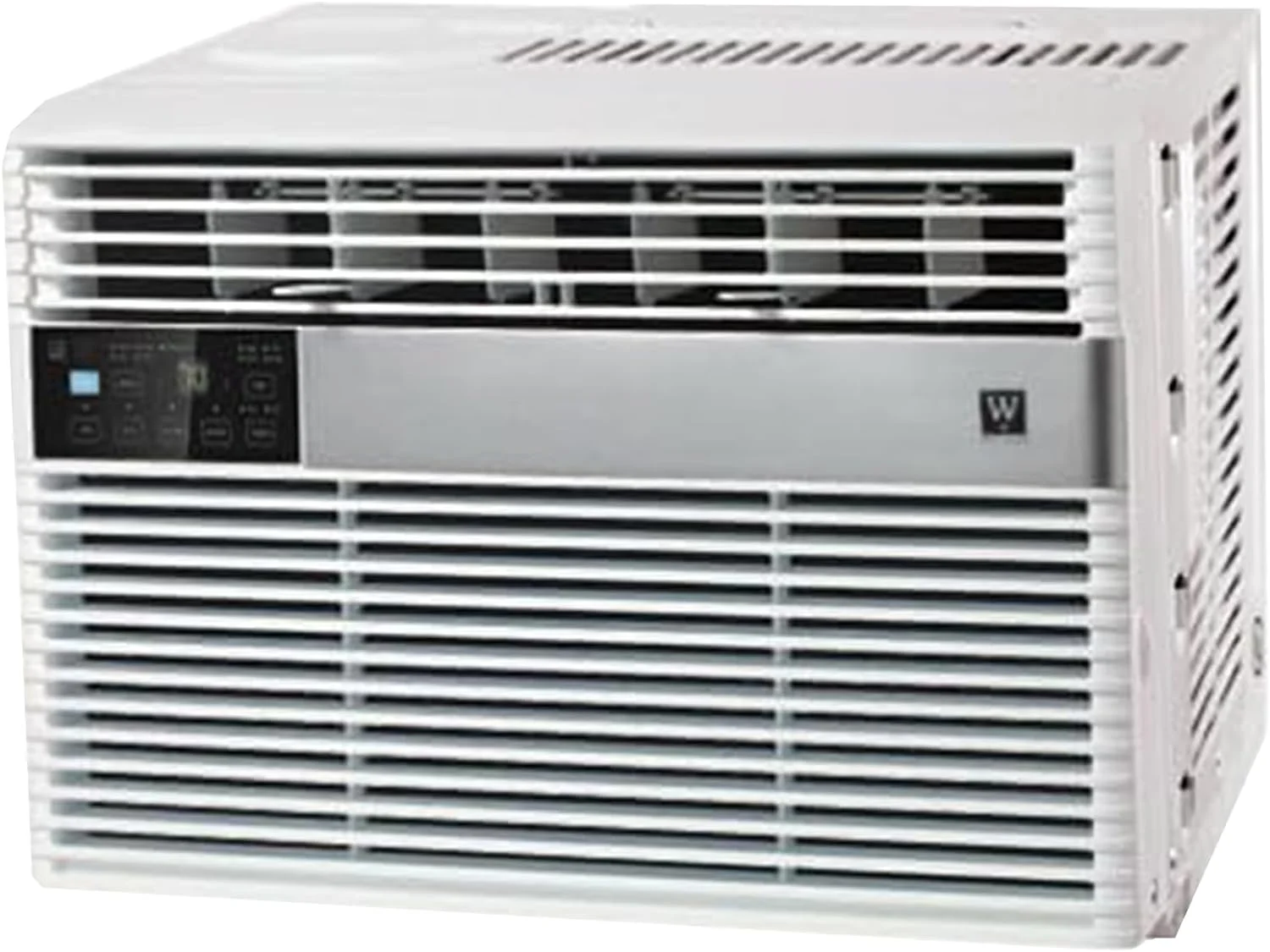 Electronic 8,000 BTU 3-Speed Window Air Conditioner With Control And Mesh Filter For 350 To 500 Sq. Ft. Rooms, White