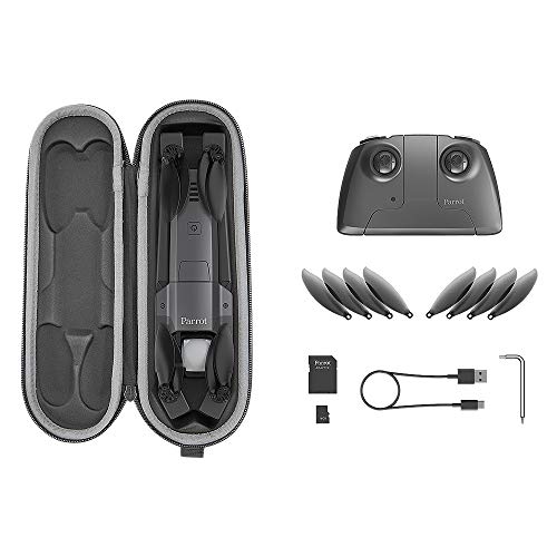 Parrot PF728000 ANAFI Drone, Foldable Quadcopter Drone with 4K HDR Camera, Compact, Silent & Autonomous, Realize your shots with a 180° vertical swivel camera, Dark Grey