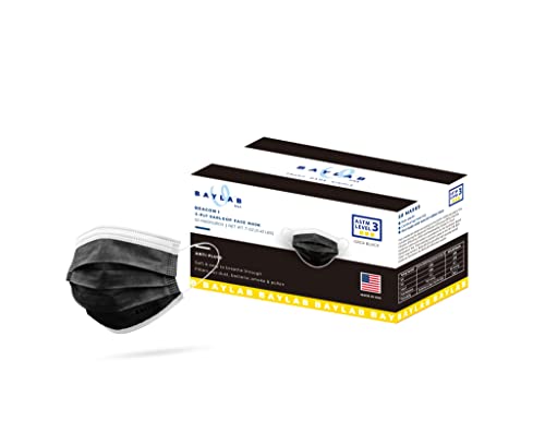 100% Made in USA, Disposable Face Masks, ASTM 3, 3 Layer, Soft Earloops, 6 Colors Avail (50 Pack)