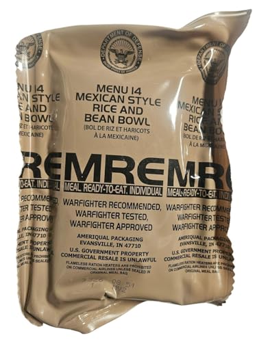 Genuine USGI MRE [Meal, Ready to Eat] Inspection Date 01/2026 or Newer [New Packaging] - You Choose Menu Ration with Entree, Snacks, Dessert, Drink Mix, Utensils, Condiments and FRH. (Meatballs in Marinara)