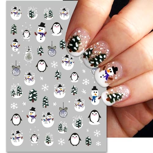 36 Sheets Varied Nail Art Stickers, All Holiday Variety Pack Seasonal Nail Decals, Self-Adhesive Pegatinas Uñas Colorful Design for Flowers Butterflies Luminous Star Halloween Christmas