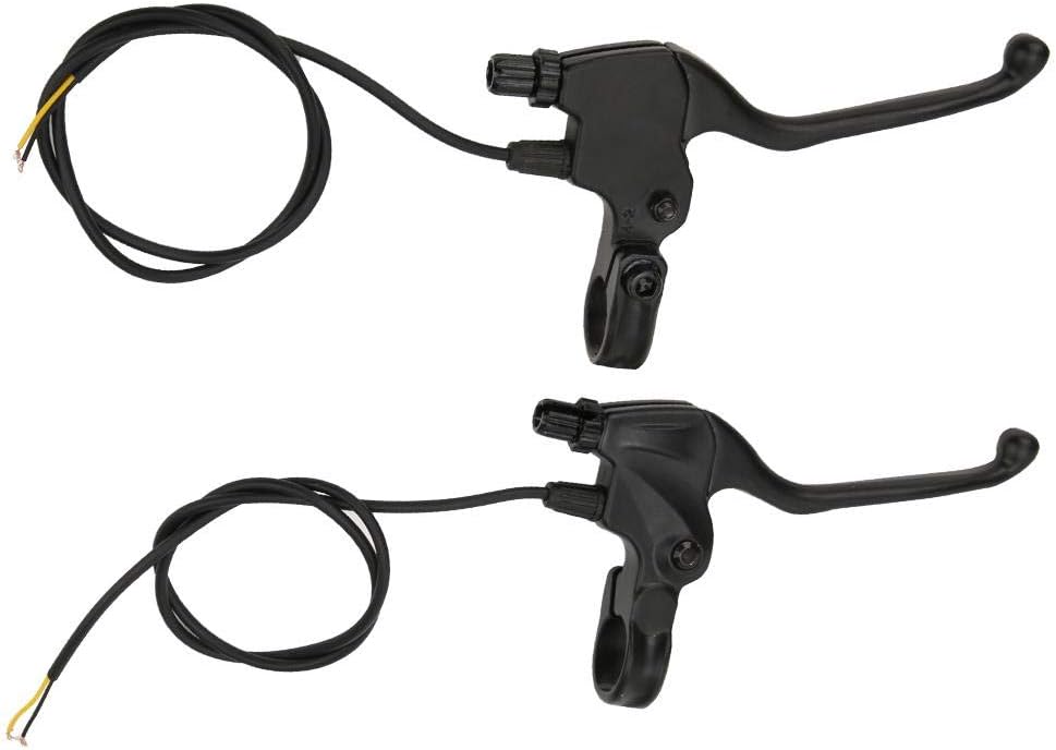 1Pair E Bike Brake Levers Aluminium Alloy Left Brake & Right Hand Brake Power Failure Hand Brake Lever for Electric Bike Scoooter