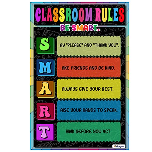 ADOGEO Be Different Poster - 16” x 24'' - Motivational Wall Art for Middle School, Elementary School & High School - Suitable for Homeschool or Classroom Settings - Individuality and Acceptance