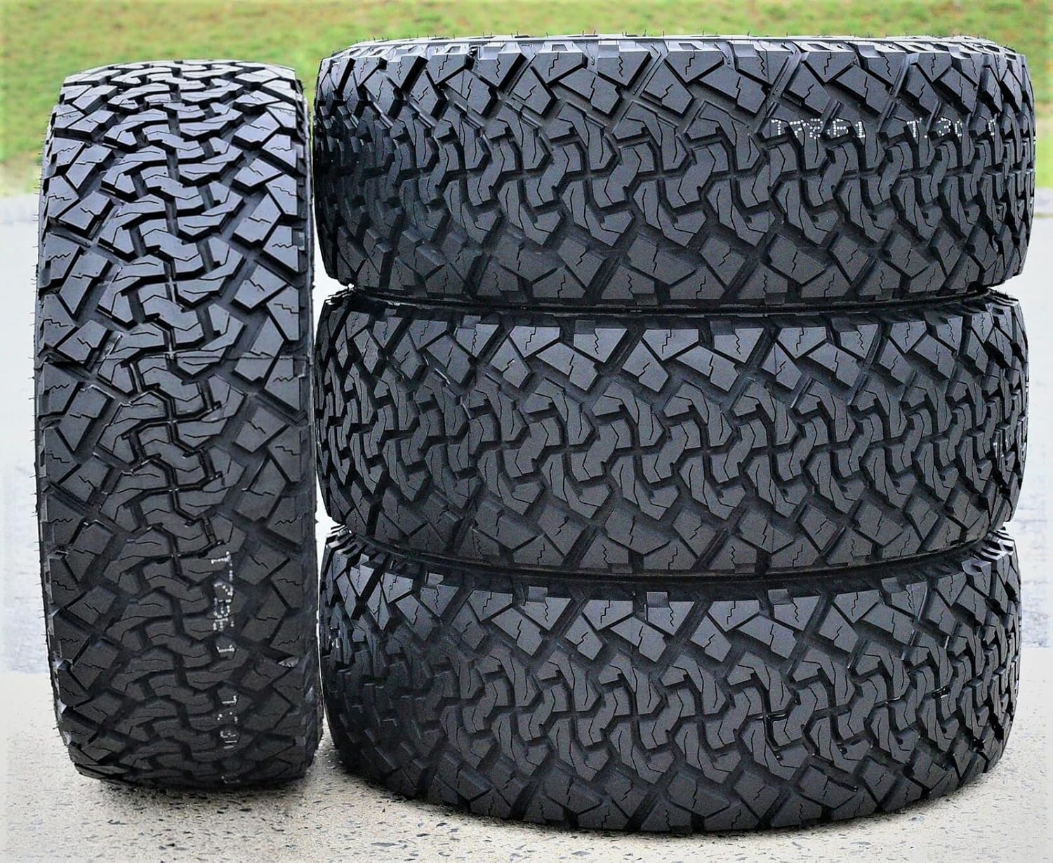 Set of 4 (FOUR) Venom Power Terra Hunter X/T XT All-Terrain Mud Light Truck Radial Tires-35X12.50R17LT 35X12.50X17 35X12.50-17 121R Load Range E LRE 10-Ply BSW Black Side Wall