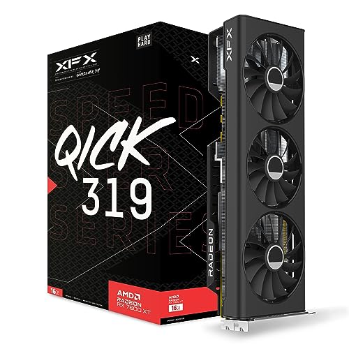 XFX Swift AMD Radeon RX 9060 XT OC Gaming Edition with 8GB GDDR6 HDMI 2xDP, AMD RDNA 4 RX 9060XT RX-96TSW8GBA