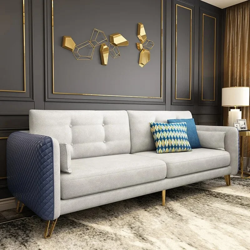 Technology Fabric Sofa Simple Small Apartment Living Room Apartment Furniture Fabric Sofa