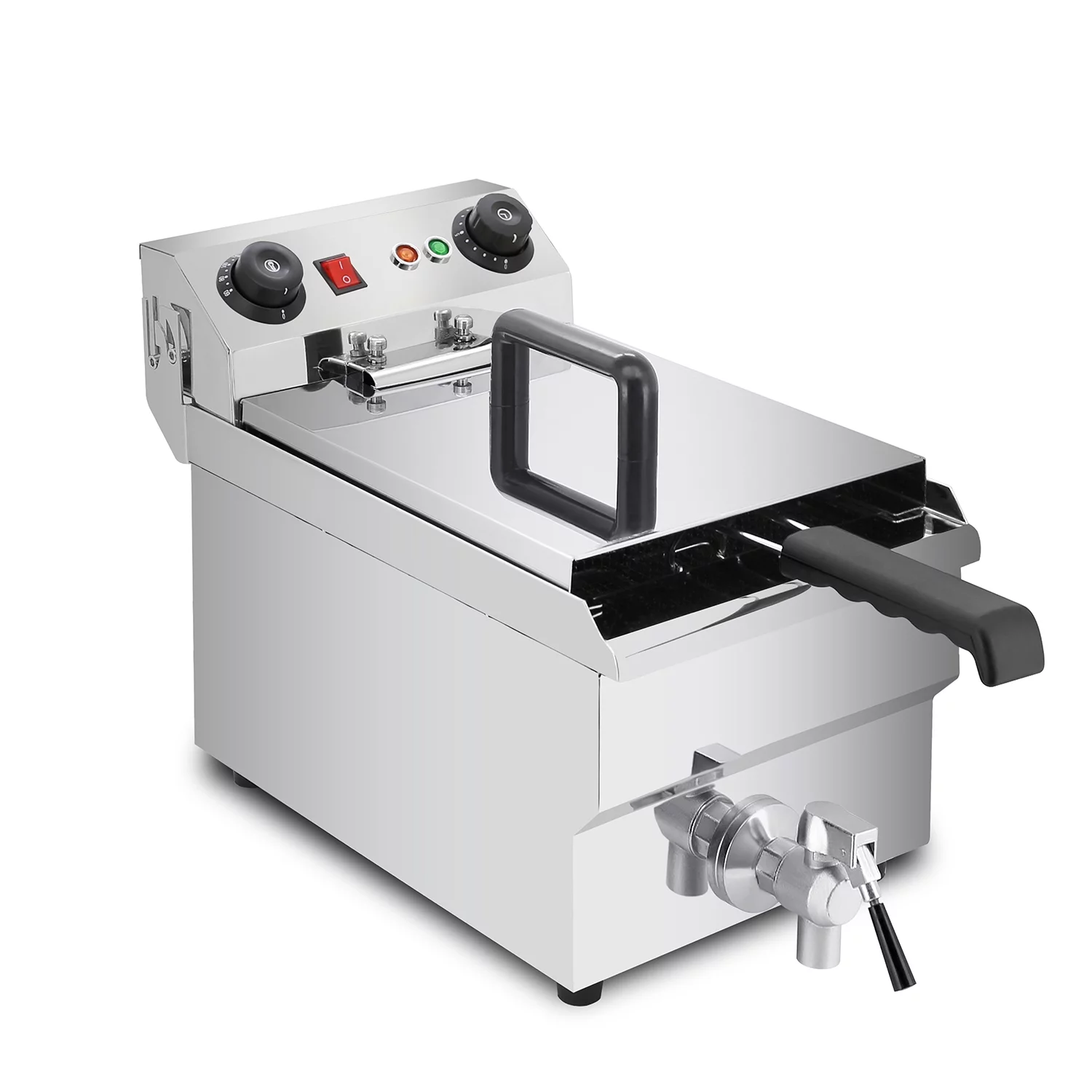 ALDKitchen Commercial Deep Fryer | 11.5 L | Electric Oil Fryer | Snack Machine with Removable Basket | 110V