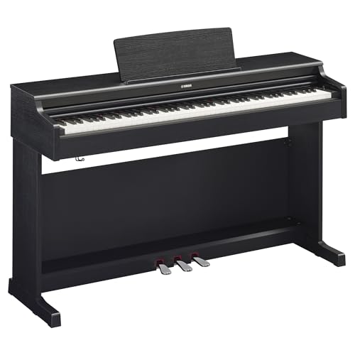 Yamaha Arius, 88-Key Weighted Action Digital Beginner and Intermediate Players, Dynamic Response, Grand Piano Sound, 3-Pedal Unit, Upright Design, Bench Included, Dark Rosewood (YDP105R)