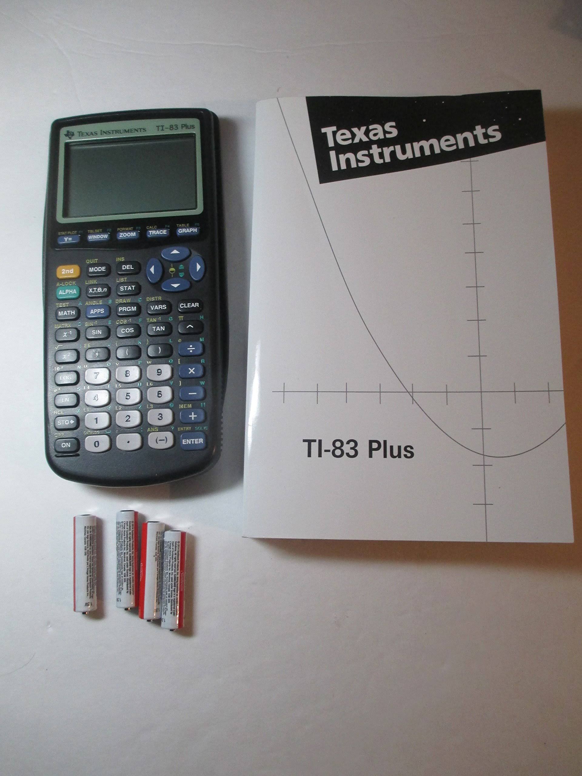 Texas Instruments TI-83 Plus Graphing Calculator and TI-83 User's