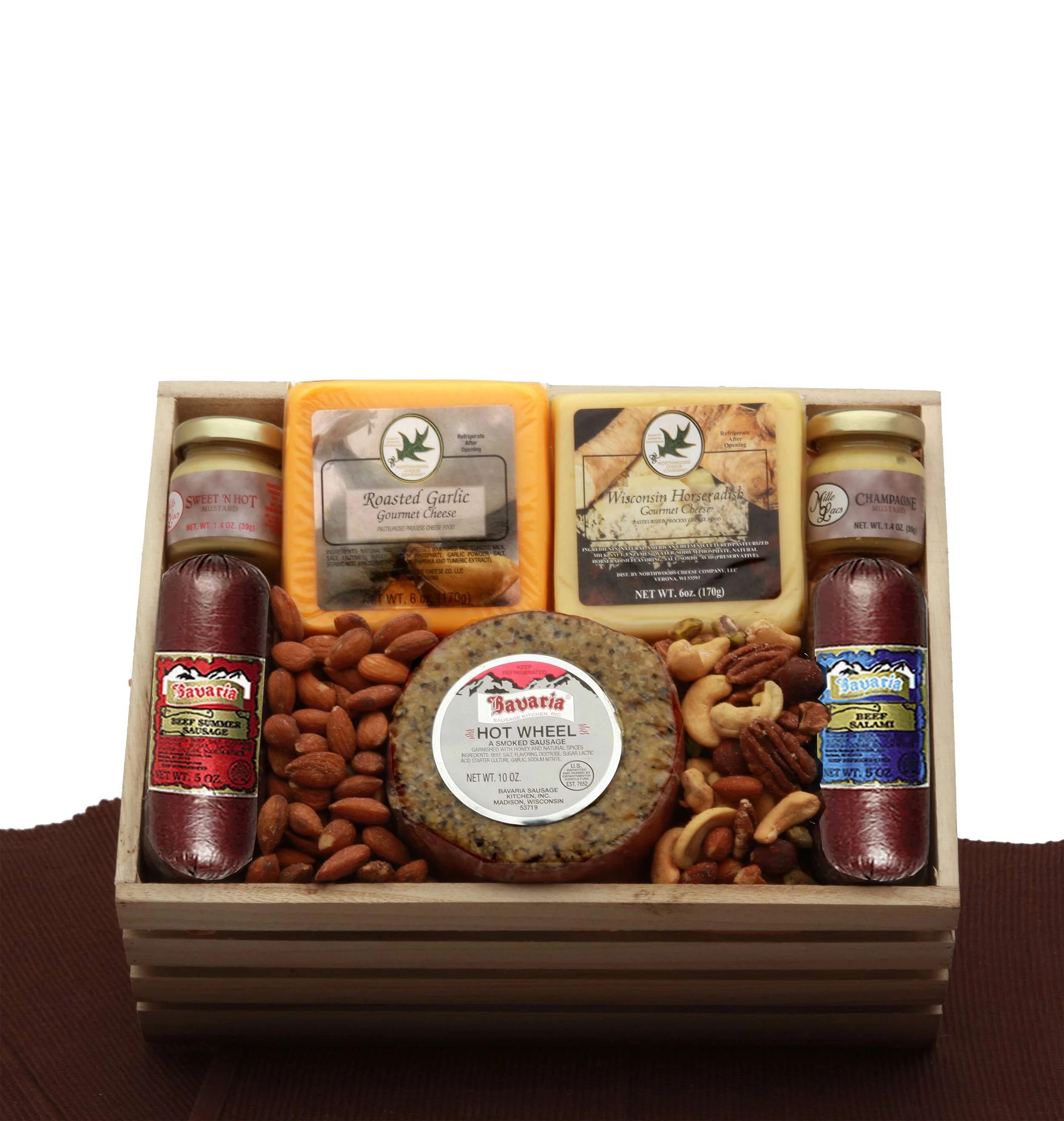 The Executive Collection Premium Meat and Cheese Sampler Gourmet Gift Basket