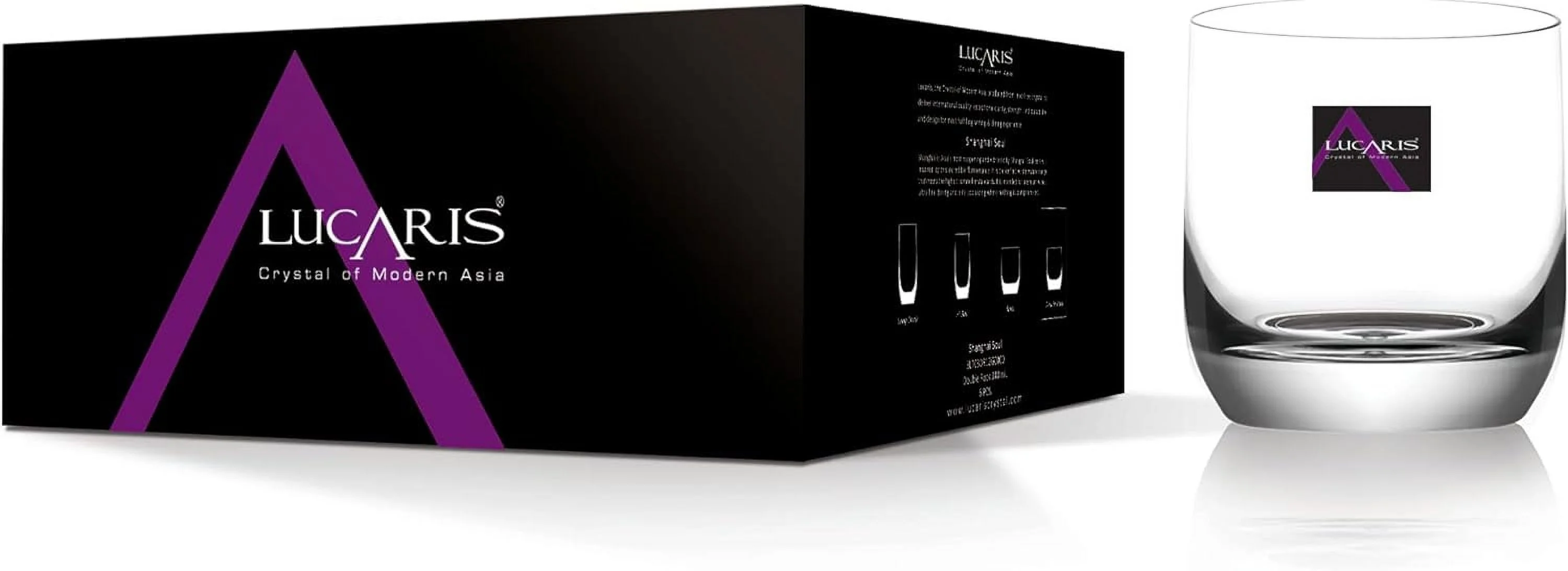 Crystal Double Old Fashioned Glasses (395 Ml / 13.3 Fl. Oz) (Set Of 6)