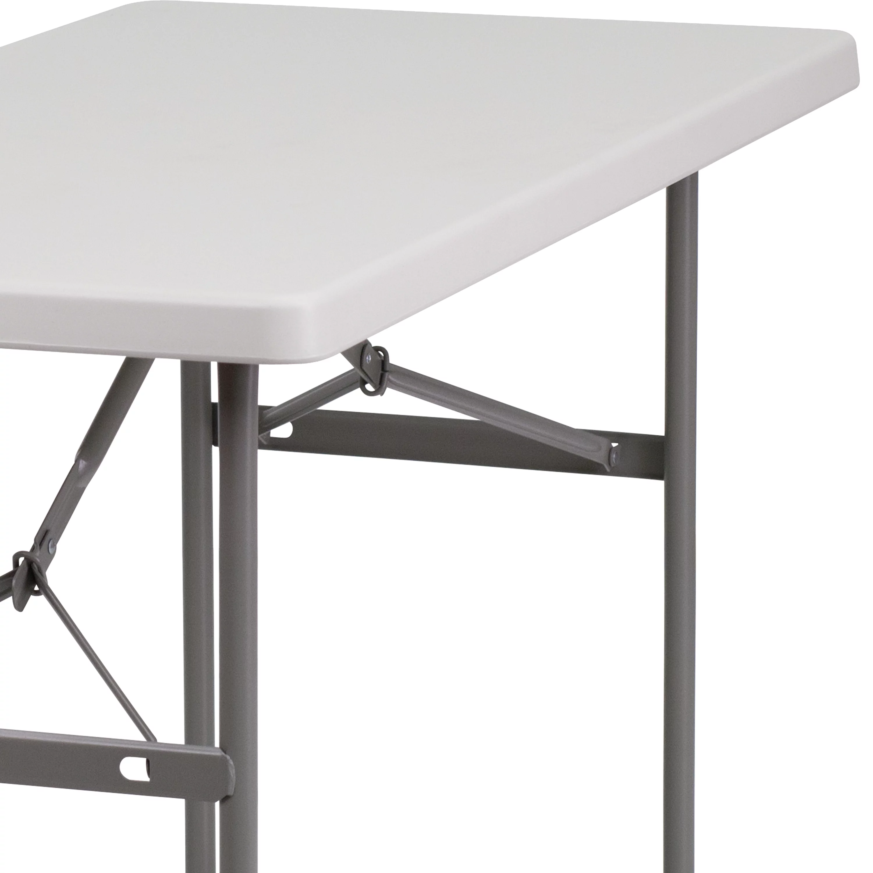 Flash Furniture 4-Foot Granite White Plastic Folding Table