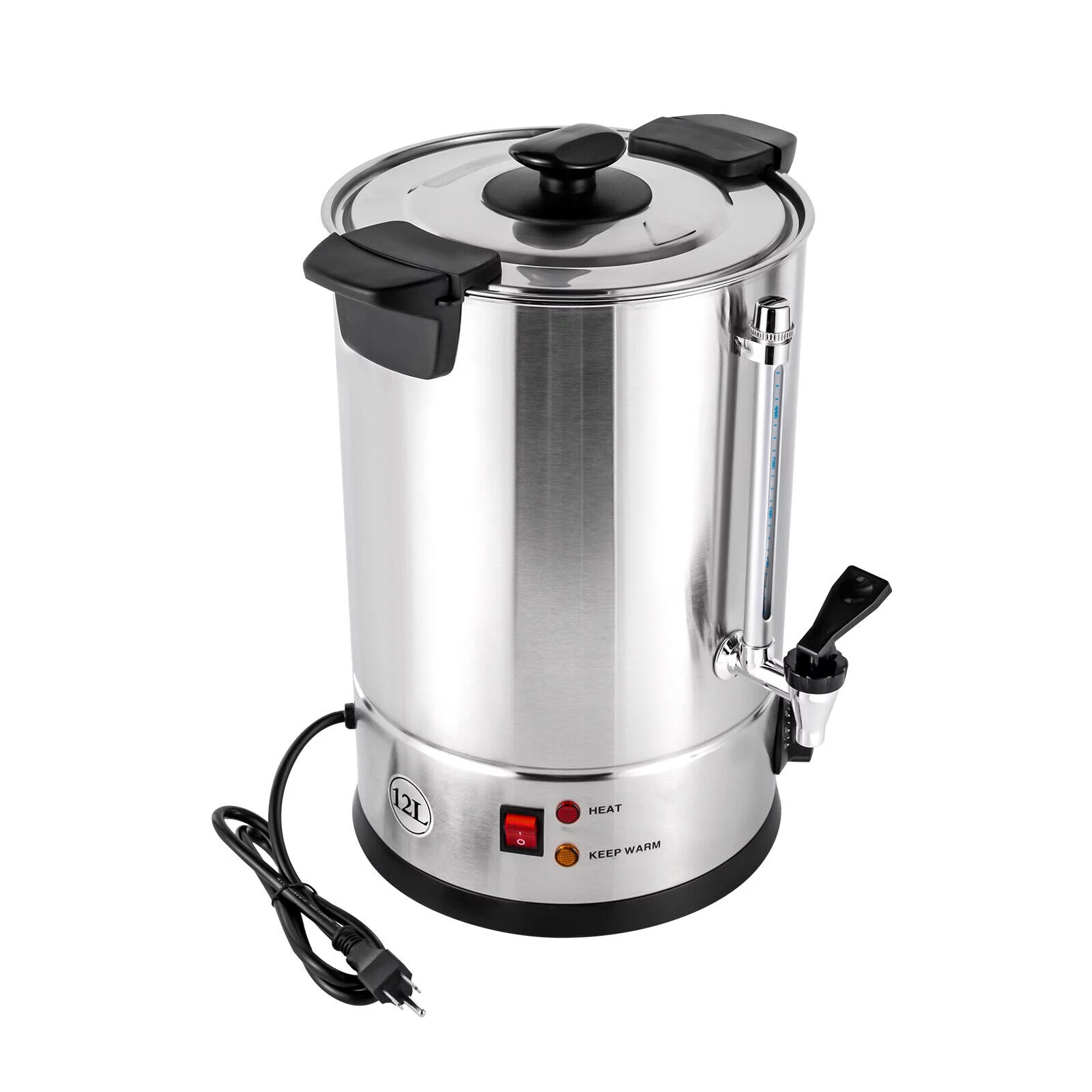 Miumaeov Commercial Grade Stainless Steel 12L Coffee Urn Coffee Maker Hot Water Urn Home