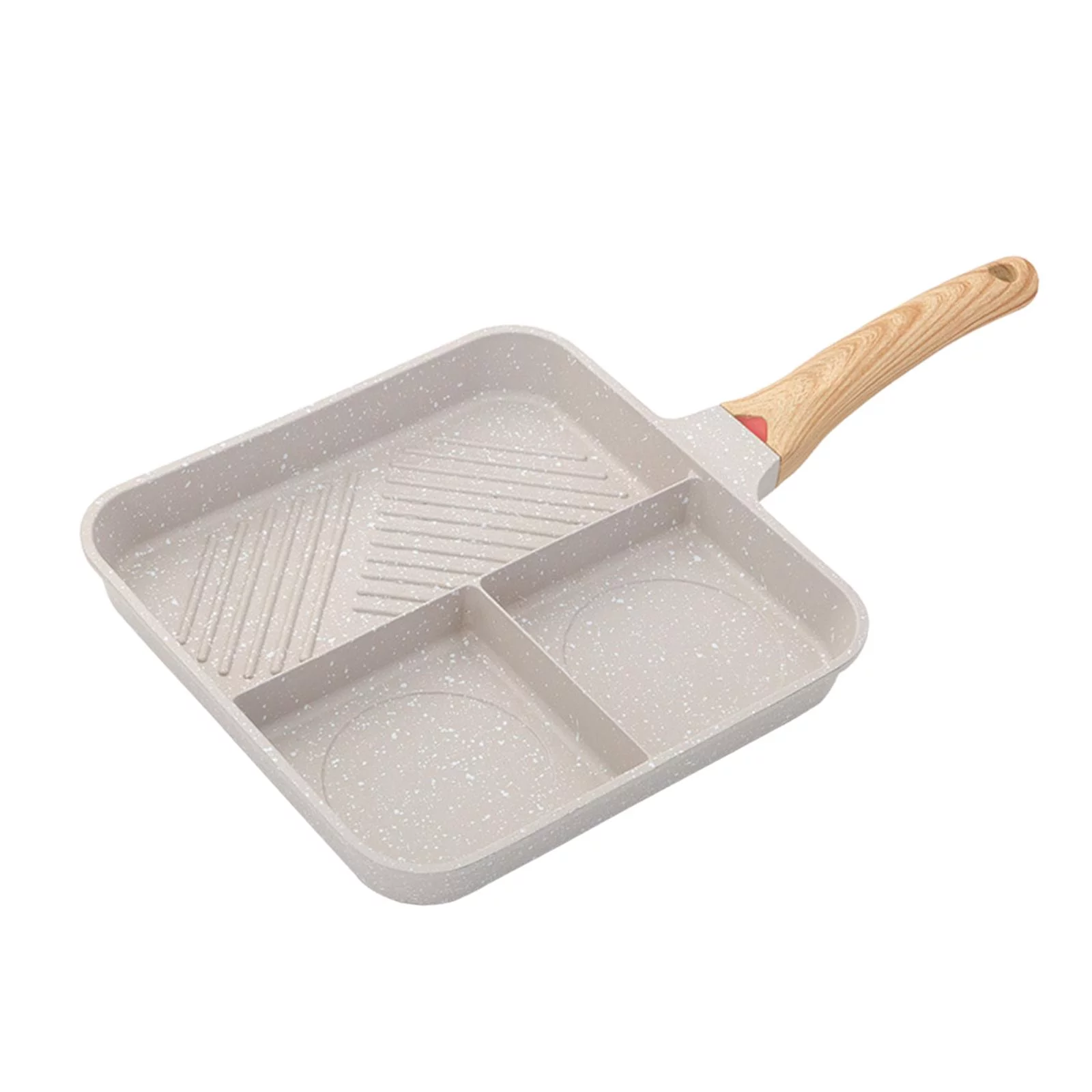 Frying Pan Non Stick Multifunction Steak Skillet Square Grilling Pan Omelette Pot for Restaurant Outdoor Home Baking Cooking