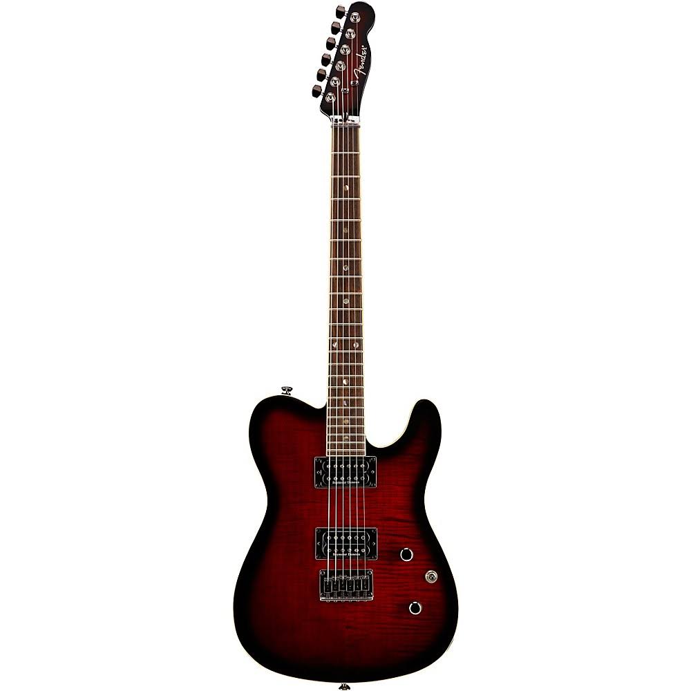 Fender Special Edition Custom Telecaster FMT HH Guitar, Black Cherry