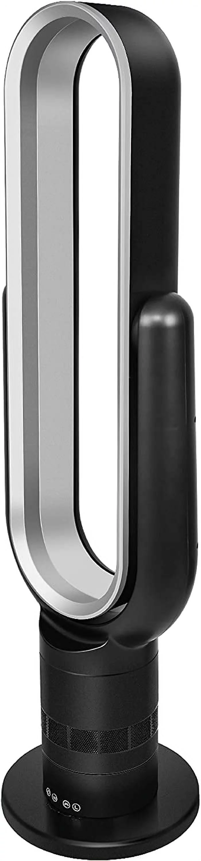 HealSmart Bladeless Tower Fan,10-Hour Timing Closure Bladeless Fan,Low Noise, 39 inches, Black