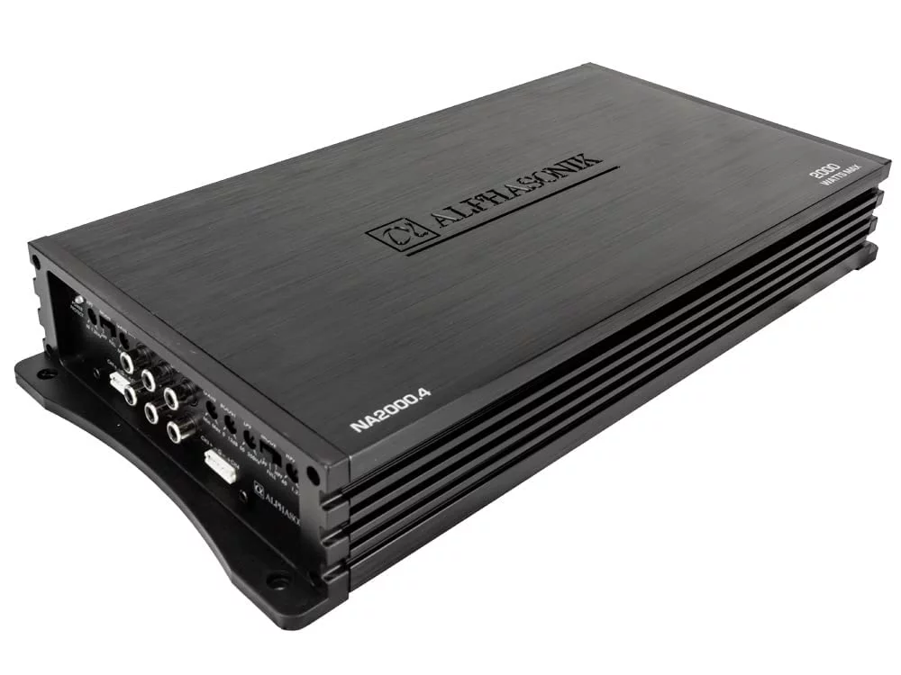 Alphasonik NA2000.4 Neuron Series Class A/B 4-Channel 2000 Watts 4 Ohms Car Amplifier