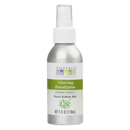 Aura Cacia Room & Body Mist Clearing Eucalyptus, 4 Oz, 6 Pack