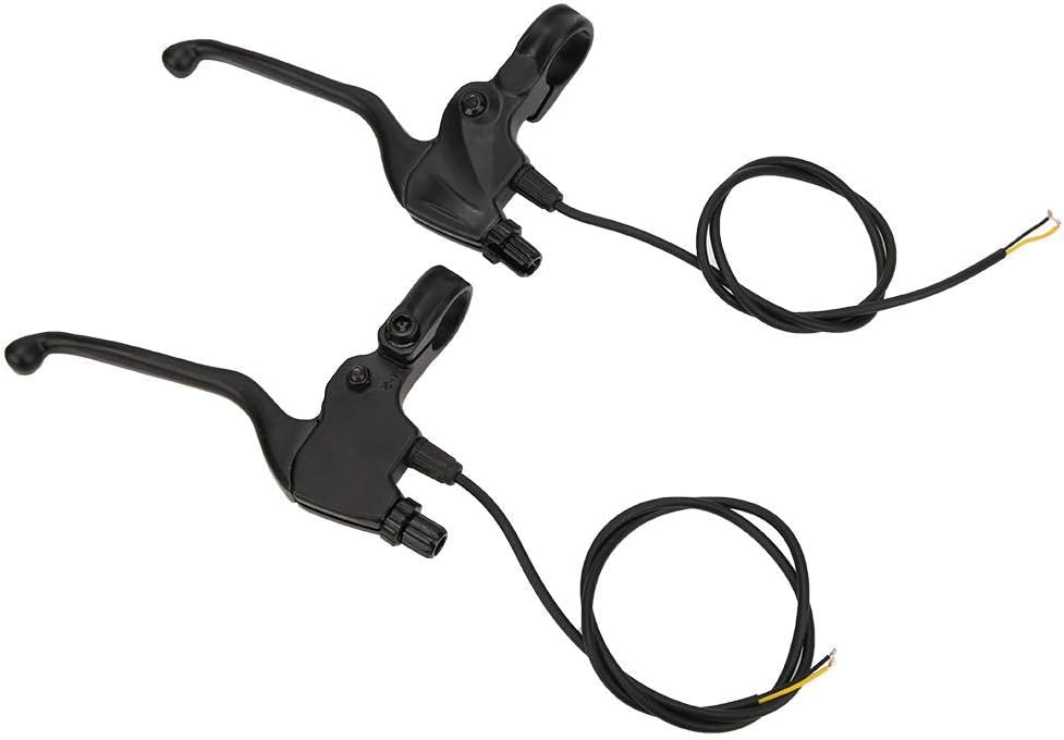 1Pair E Bike Brake Levers Aluminium Alloy Left Brake & Right Hand Brake Power Failure Hand Brake Lever for Electric Bike Scoooter