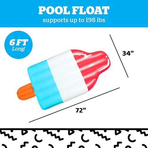 BigMouth Inc. Pool Float, Large Lounge Raft, Durable Vinyl Floatie, Summer Pool Party Water Toy