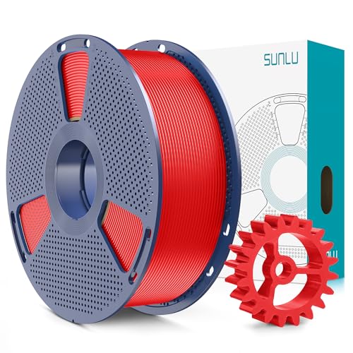 SUNLU PLA+2.0 3D Printer Filament Bundle, 4KG Upgrade PLA+ Filament 1.75mm, Tougher and Stronger, Dimensional Accuracy +/-0.02mm, 1KG per Spool, 4 Packs, Black