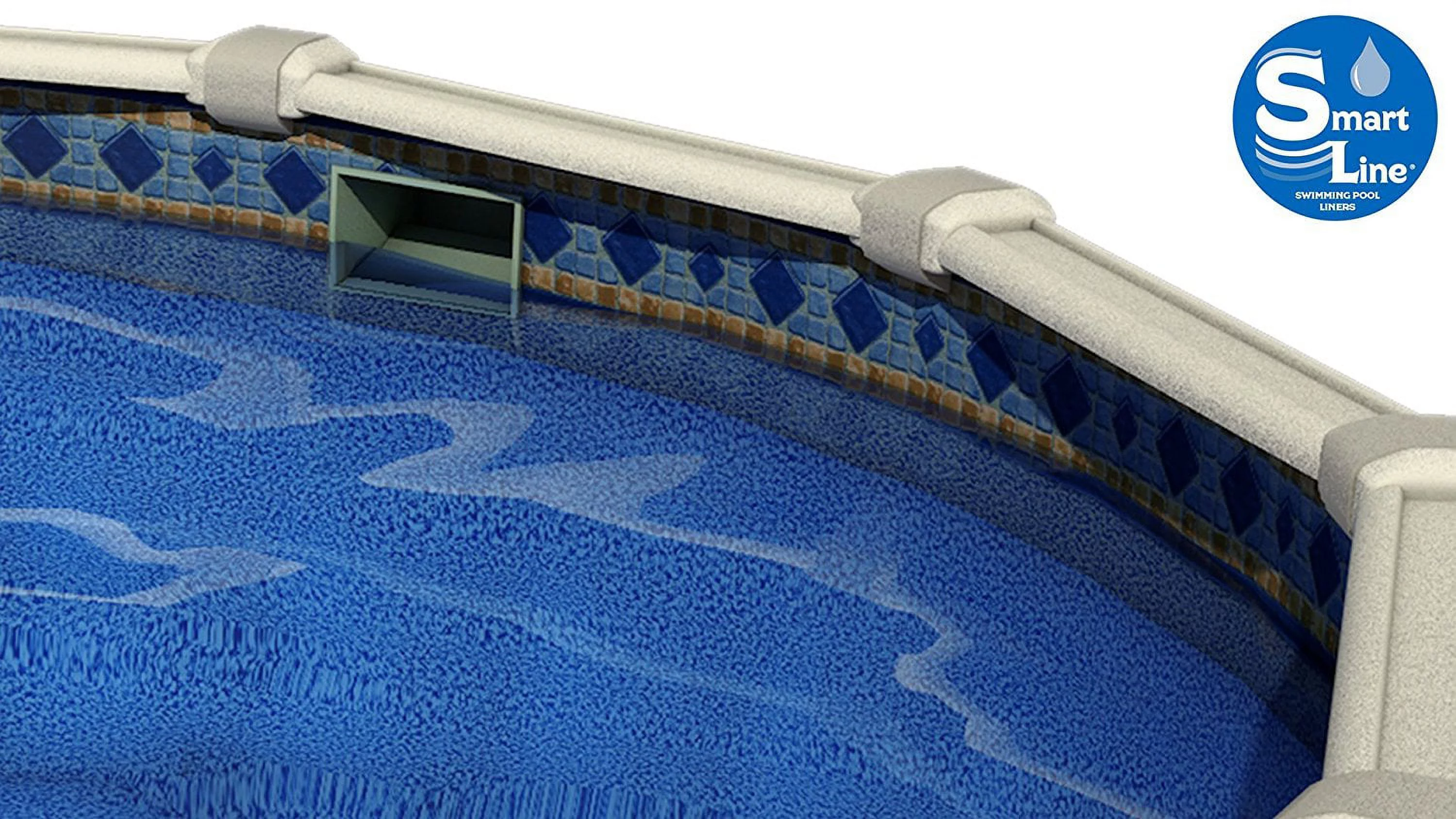 SmartLine 30' Round Laguna Unibead Pool Liner 48