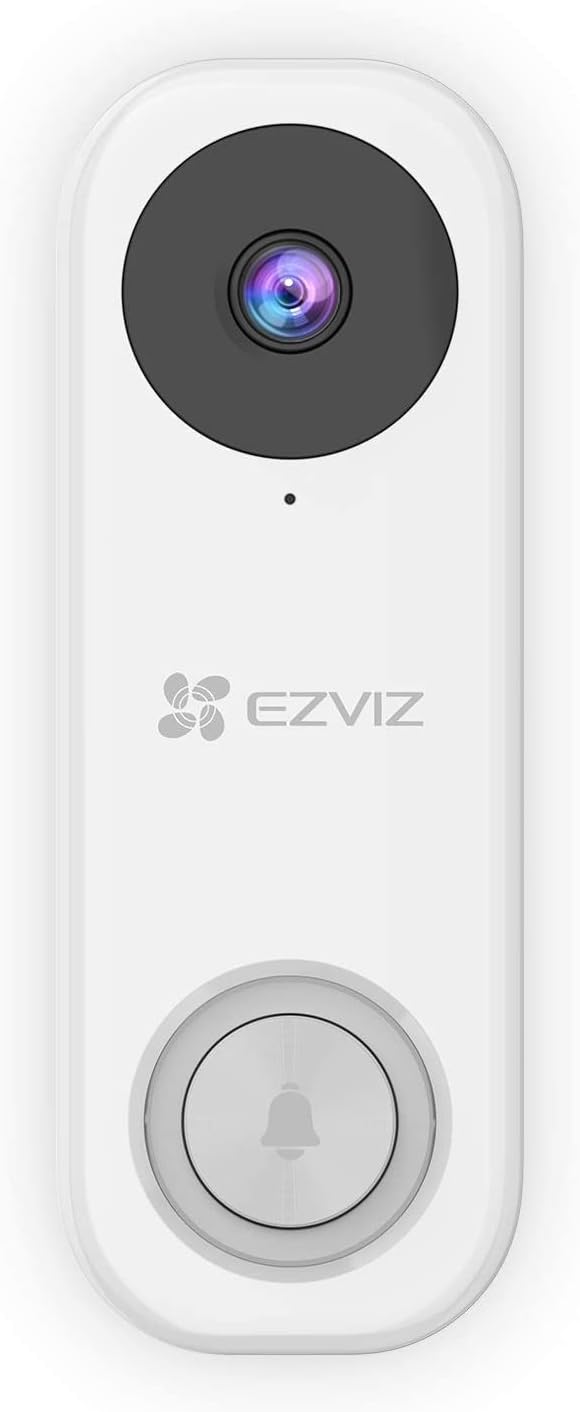 EZVIZ Video Doorbell Camera, 2.4Ghz/5Ghz Wi-Fi 1080P Security Camera with AI-Human Detection, 2-Way Audio, Existing Wiring Required | DB1C