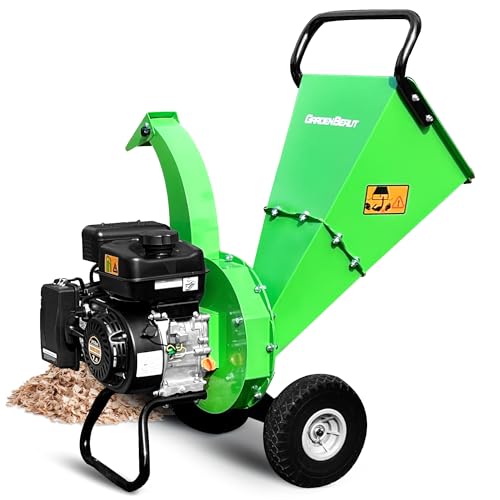 S3 Wood Chipper Shredder, 7HP 212cc Gas Powered Heavy Duty, 3