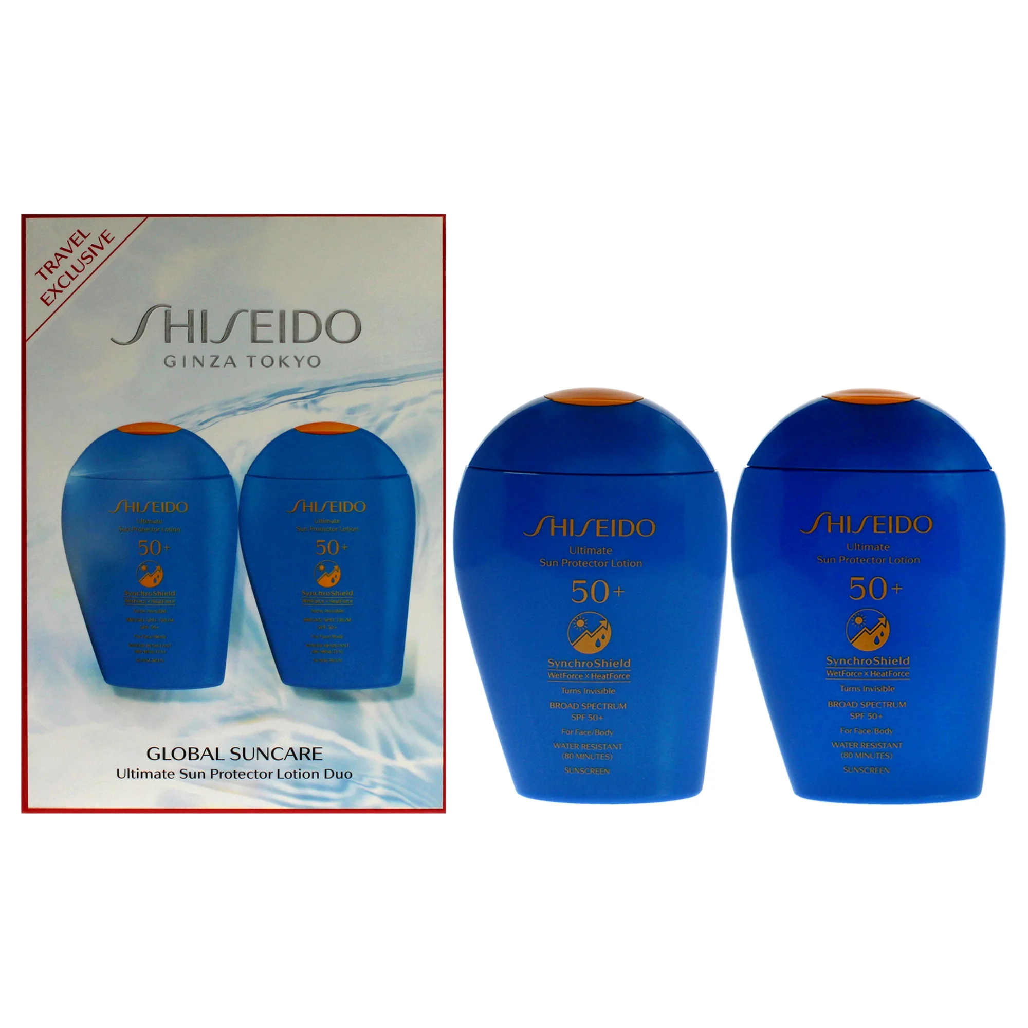 Shiseido Ultimate Sun Protector Lotion SPF 50 Plus Duo , 2 x 5 oz Lotion