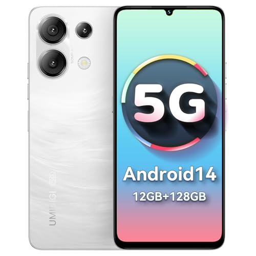 UMIDIGI G9 5G Cell Phone, Android 14 Unlocked Phones, 12(6+6) GB +128GB/1TB TF Expand, 5G Dual SIM, 50MP Camera, 6.75