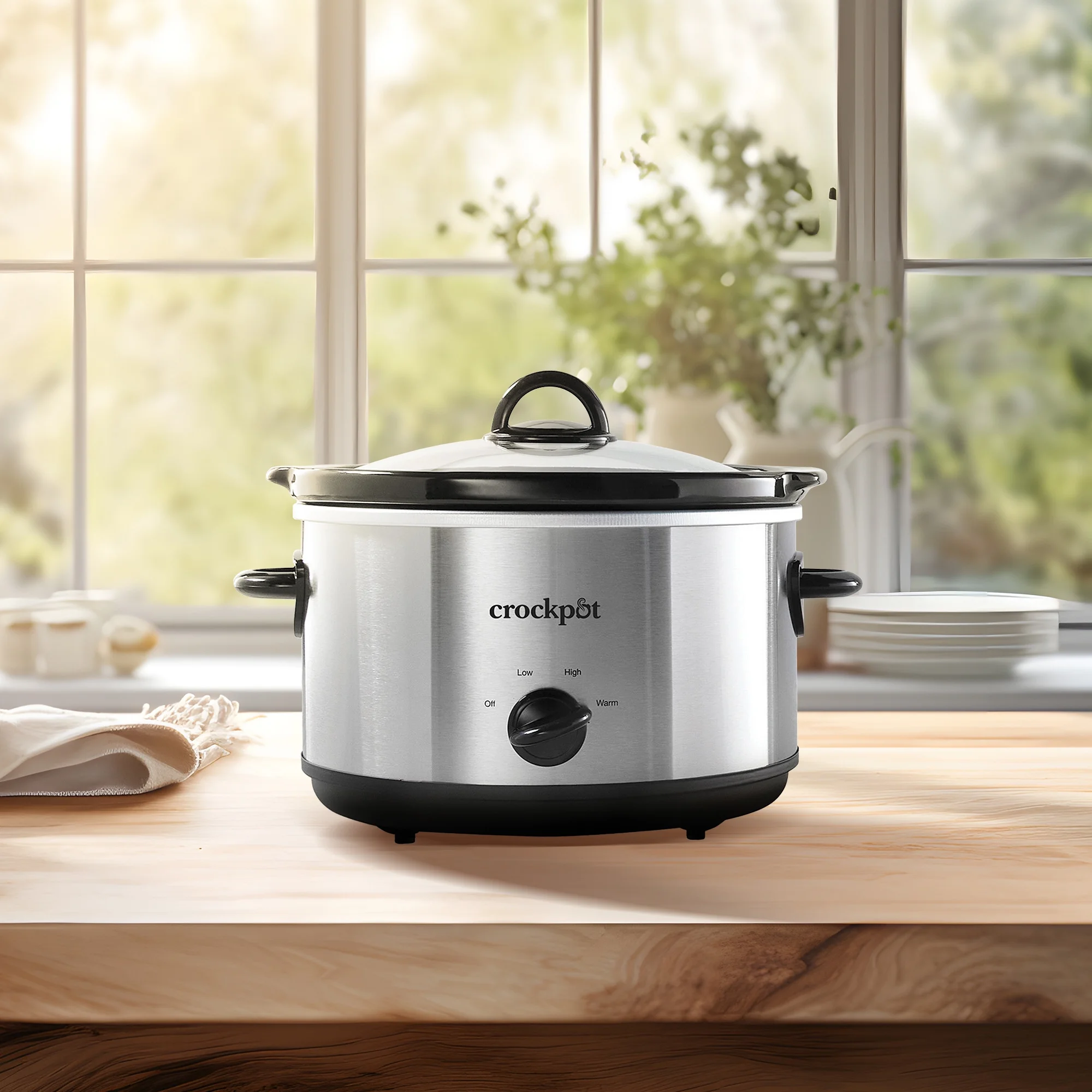 Crock-Pot 4.5 Quart Manual Slow Cooker SCR450-S  Silver