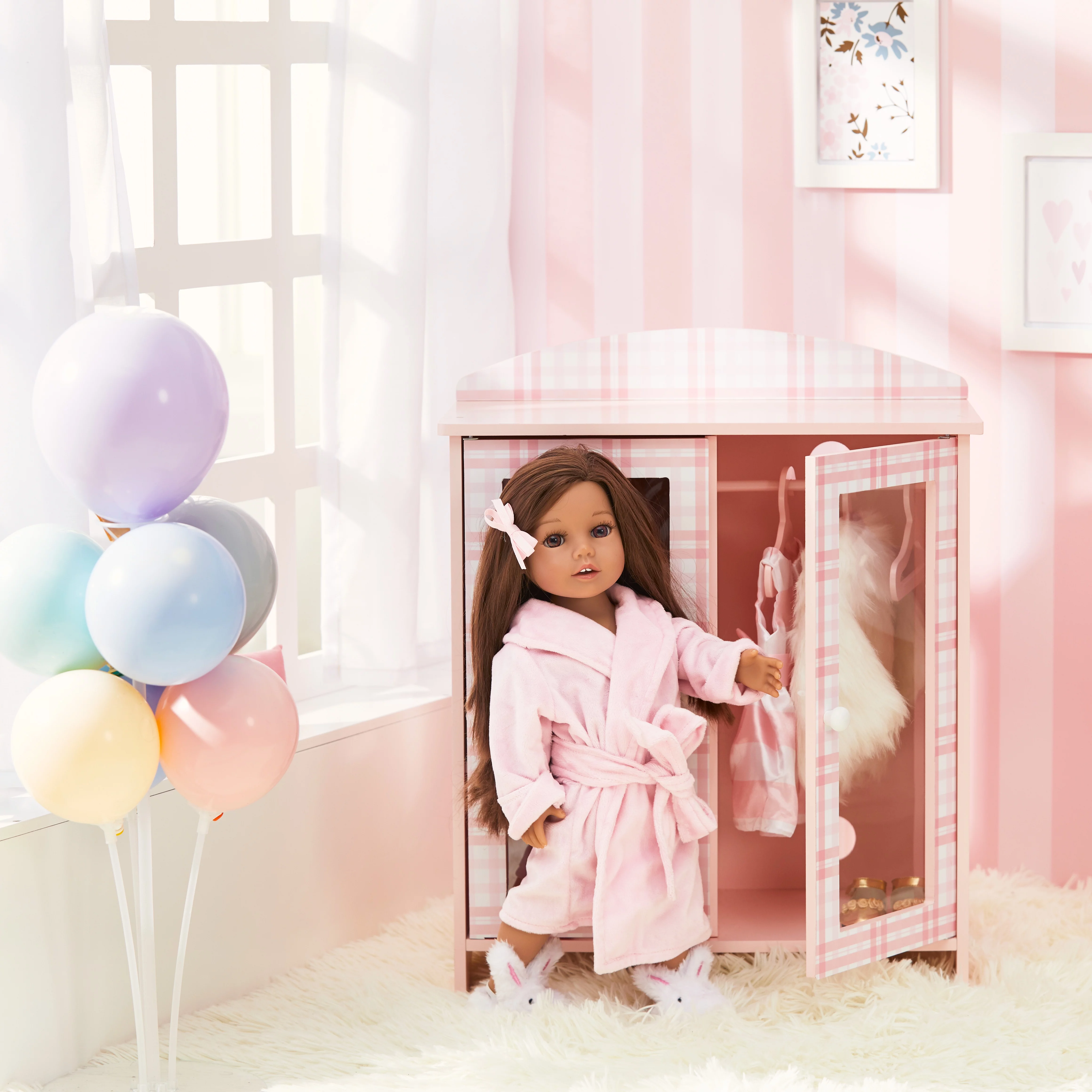 Sophia’s Aurora Princess Closet, Robe, Slippers for 18