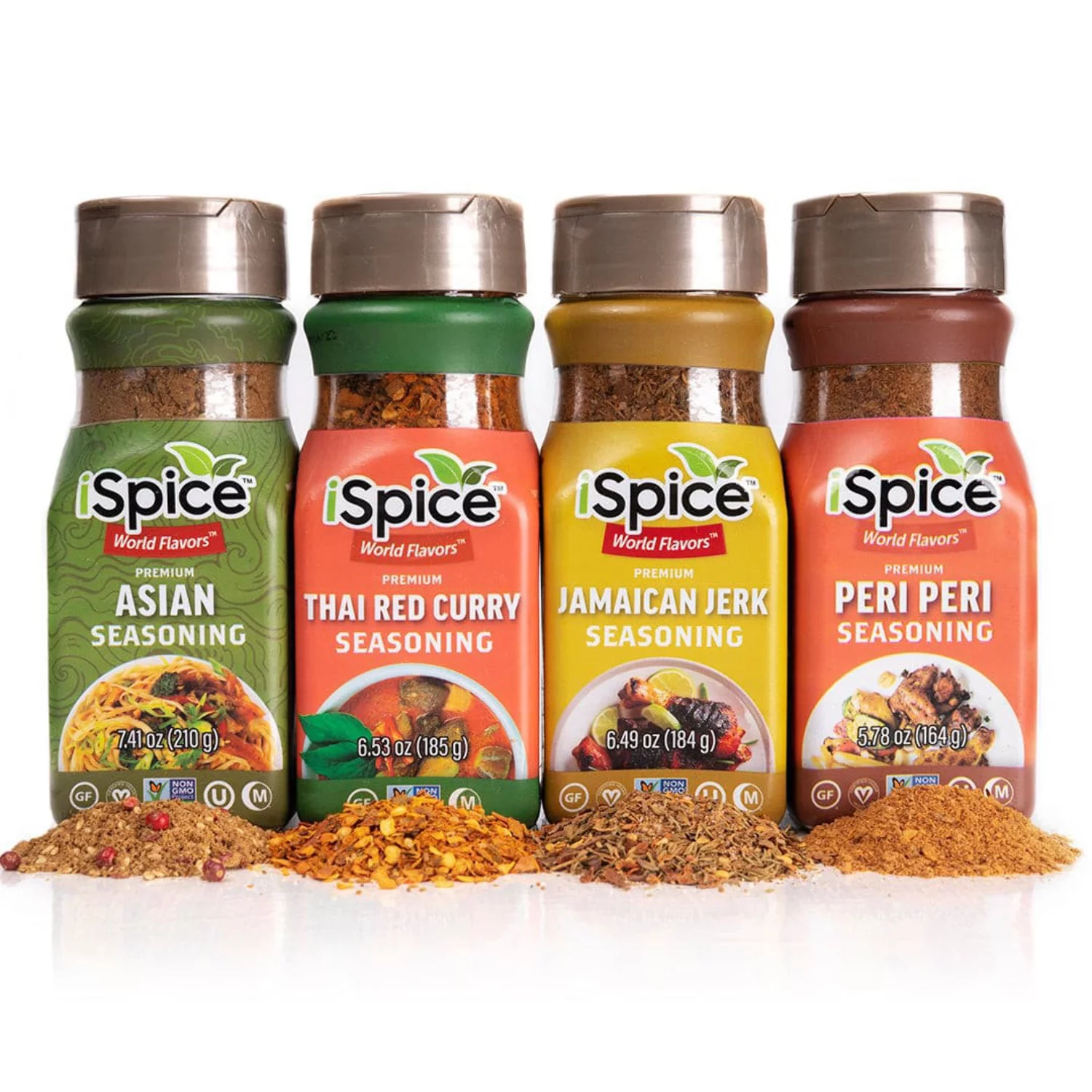 iSpice | 4 Pack of Ethnic Seasoning | All International | Mixed Spice  Seasoning Gift Set | Halal | Kosher