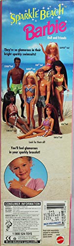 Mattel Sparkle Beach Ken Barbie Doll with a Bracelet for You