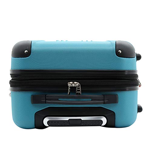 Travelers Club Chicago Hardside Expandable Spinner Luggage, Teal, 20