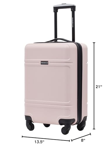 Travelers Club Skyline Spinner Luggage, Gray, 22-Inch Carry-On