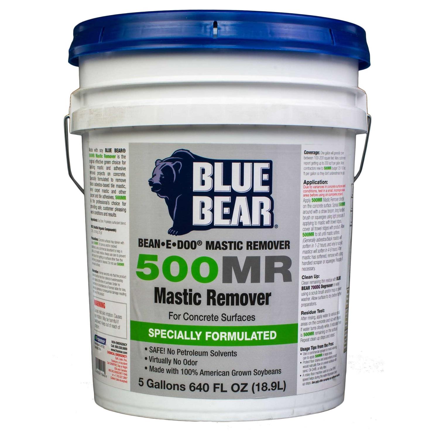 Blue Bear 500MR Mastic Remover for Concrete