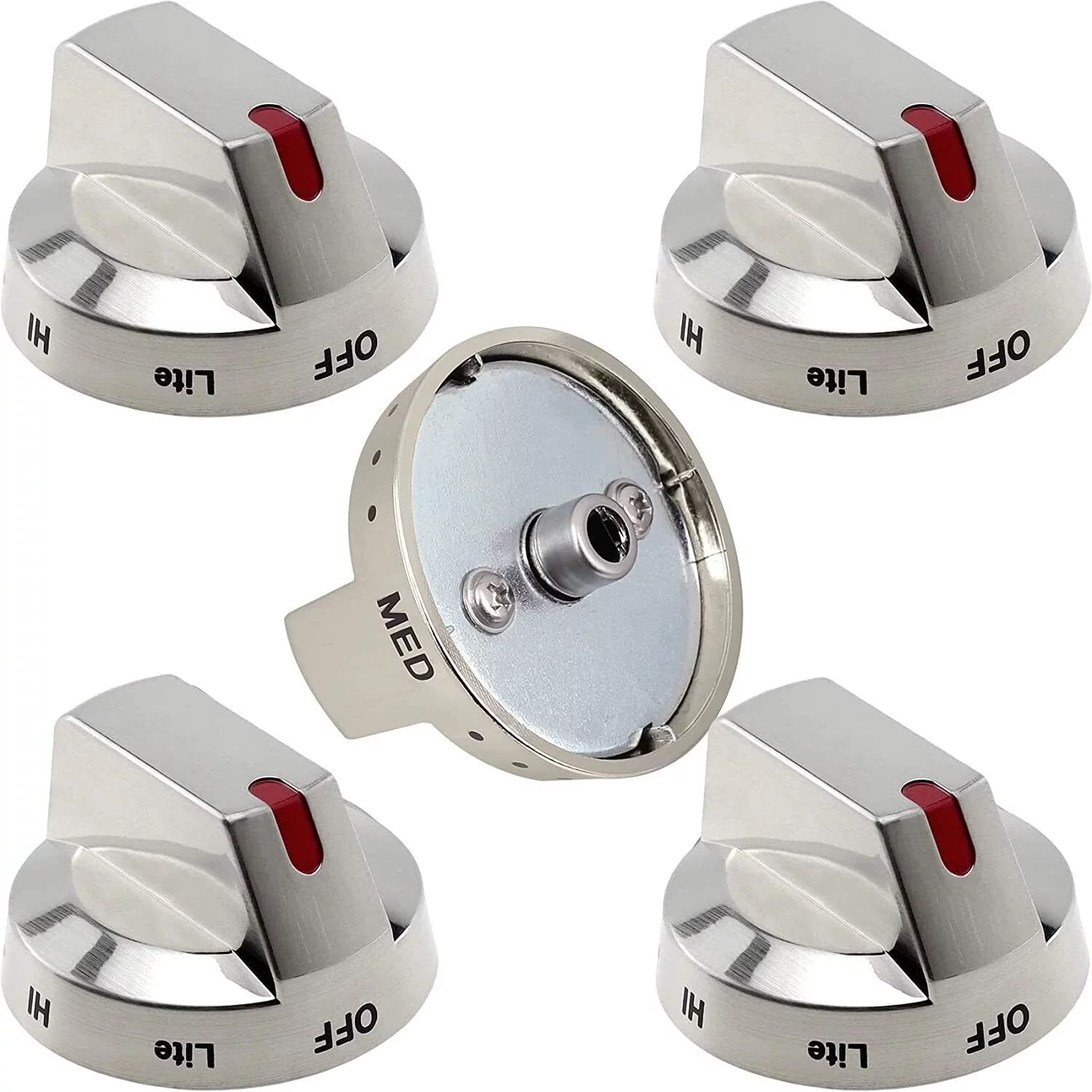 Paddsun 5X Gas Stove Range Knobs Switch DG64-00473A for Samsung Cooktop Oven NX58J7750SS